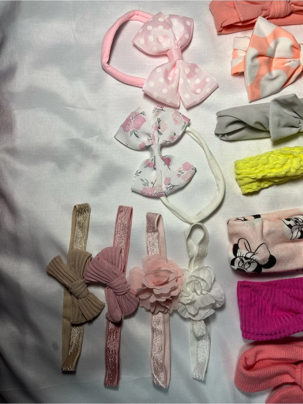Baby Toddler Girls Hair Accessories Lot 27 Headbands Bows Minnie Mouse Holiday